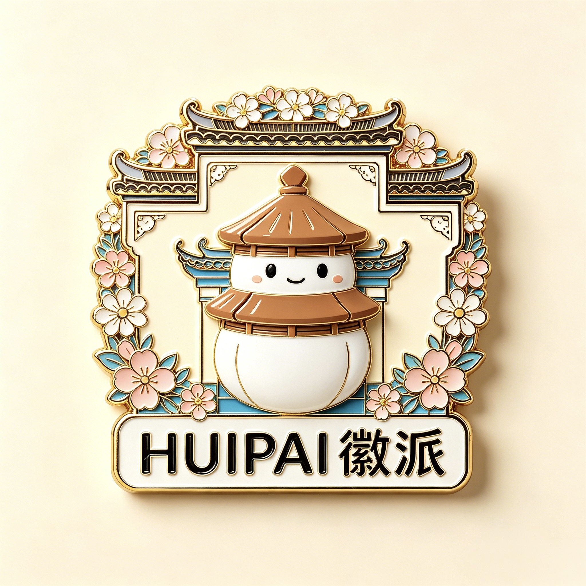 珐琅冰箱贴徽派