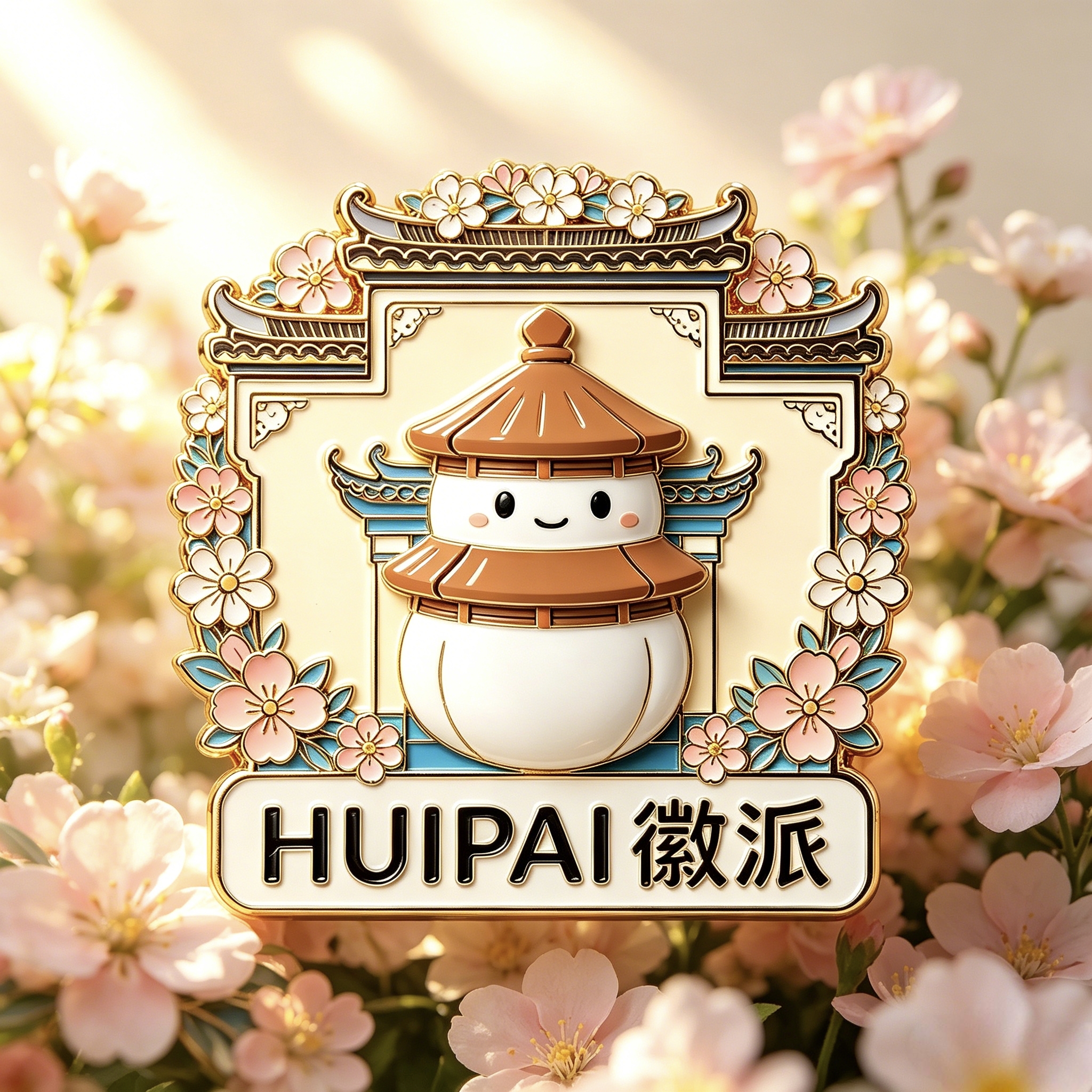 珐琅冰箱贴徽派光影