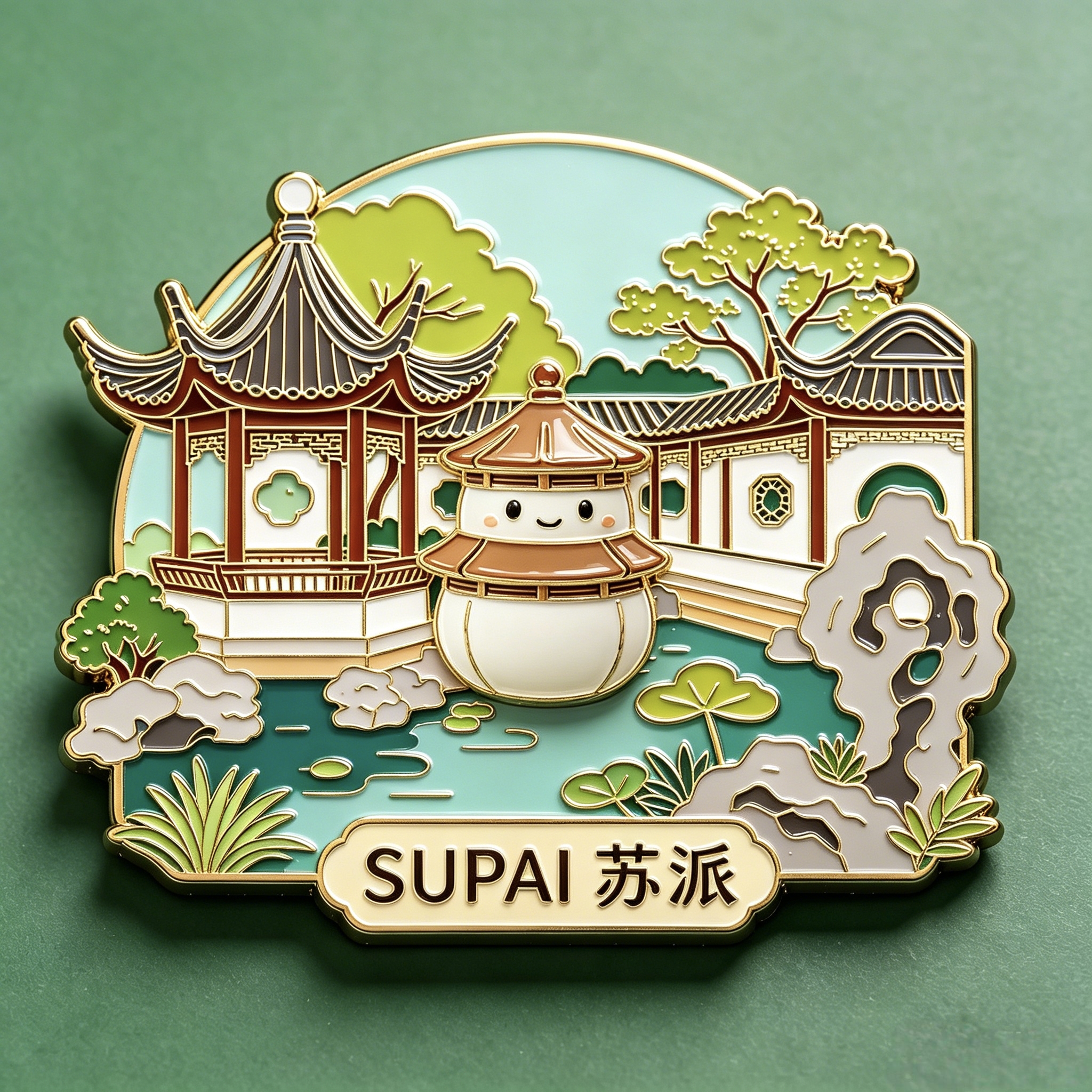 珐琅冰箱贴苏派